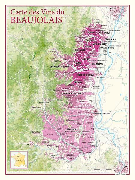 Carte des vins beaujolais